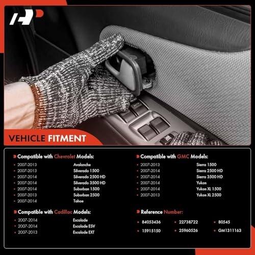 - Front Passenger Side Exterior Door Handle - Compatible Front Right Chrome