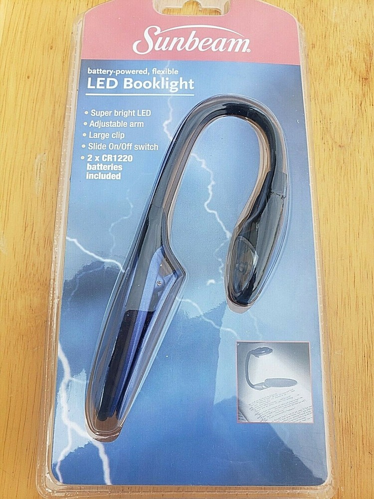 Sunbeam battery-powered, flexible LED Booklight  NEW SEALED