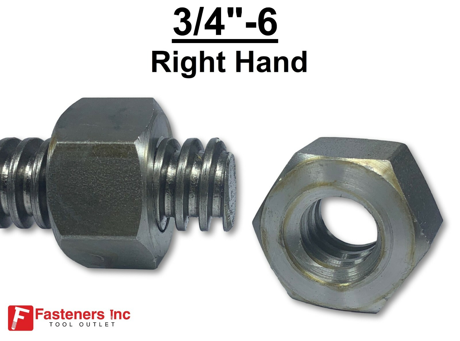 3/4"-6 Acme Heavy Hex Nut Right Hand 2G for Acme Threaded Rod RH 3/4-6