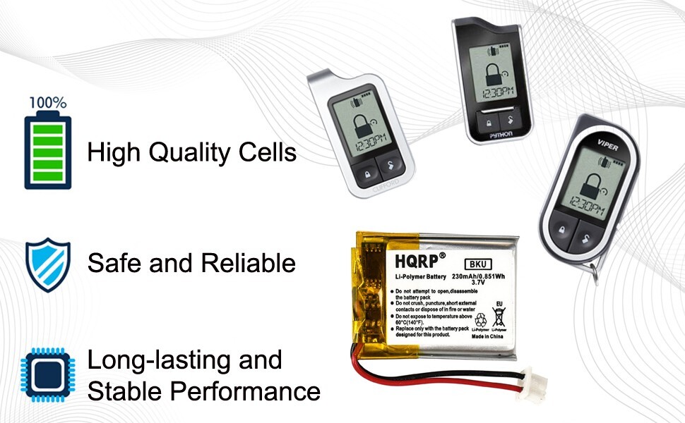 Battery for Python 7351P 7752P 7754P Remote Control Key Fob Car Engine Starter