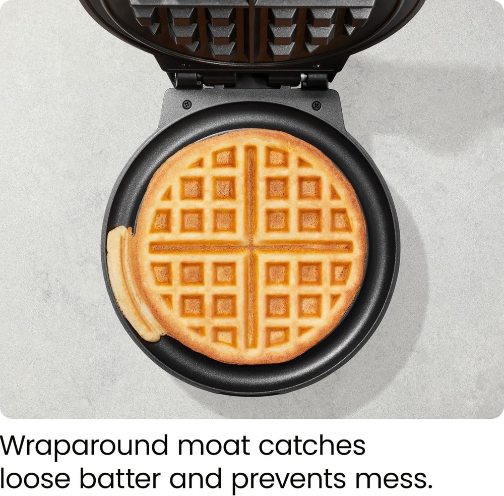 Chefman Anti-Overflow Belgian Waffle Maker w/Shade Selector, Temperature Control