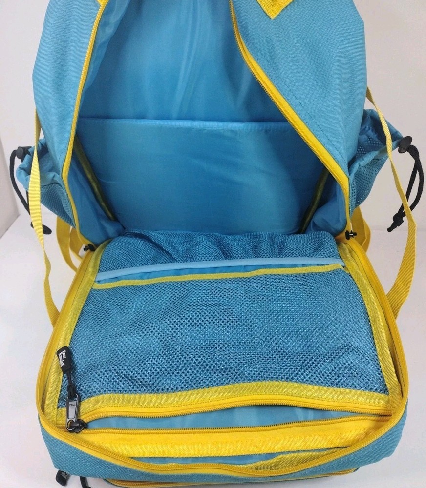 Bear KompleX Military Hiking FlexPack Backpack Blue & Yellow With Patch