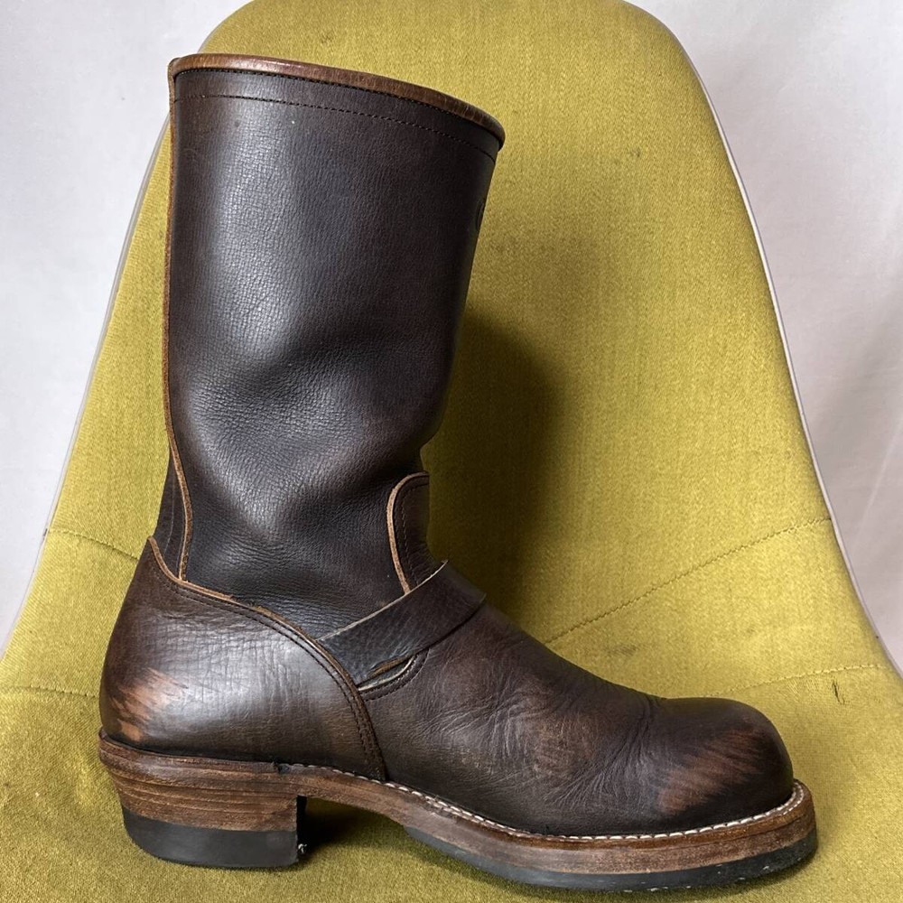 LOST CONTROL Boots Engineer Boots Leather Brown Size 9