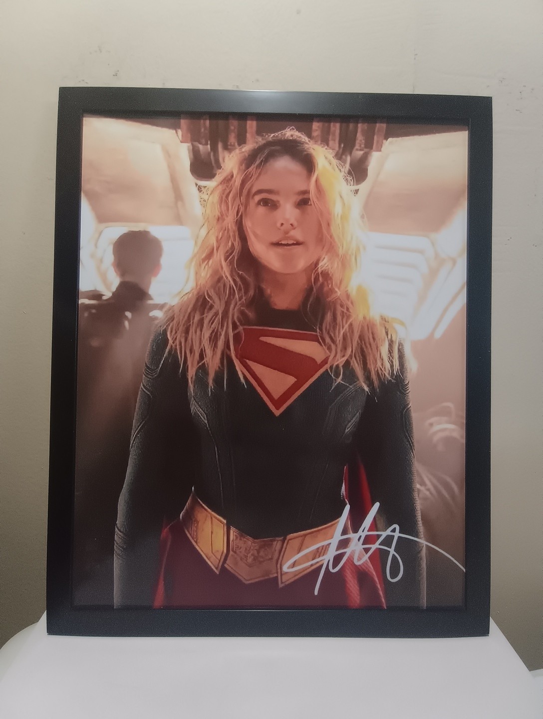 Framed MILLY ALCOCK SIGNED REPRINT AUTOGRAPHED 8x10 Photo GOT SUPERGIRL
