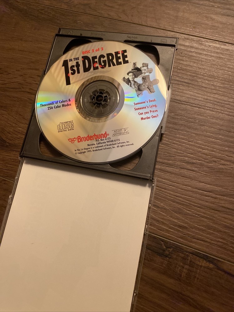 Brøderbund - In The 1st Degree (CDRom 1995)