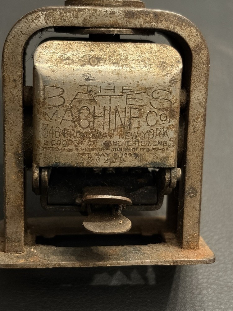 Bates Model 49 Numbering Machine Working Advances Tested 5-Digit