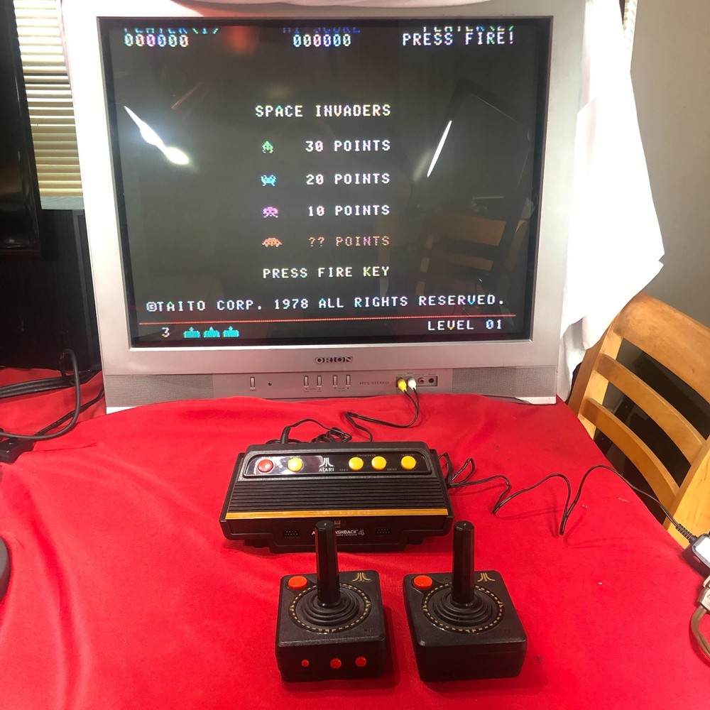 Atari Flashback 4 game console 75 games 2 controllers - VIDEO OF IT WORKING!