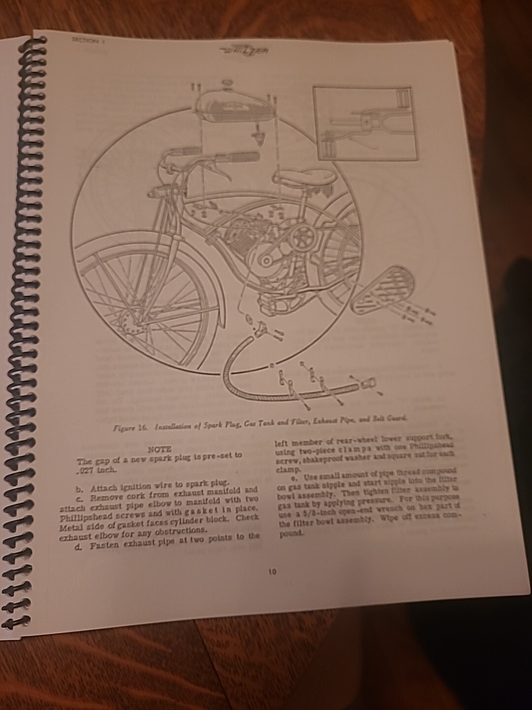 Whizzer Service Facts Spiral Bound