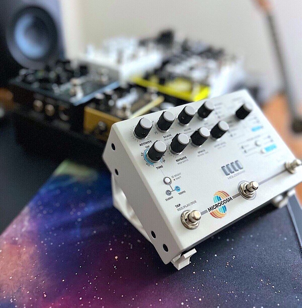 30º Stand for Hologram Electronics Microcosm - Guitar Effects  - WHITE - USA