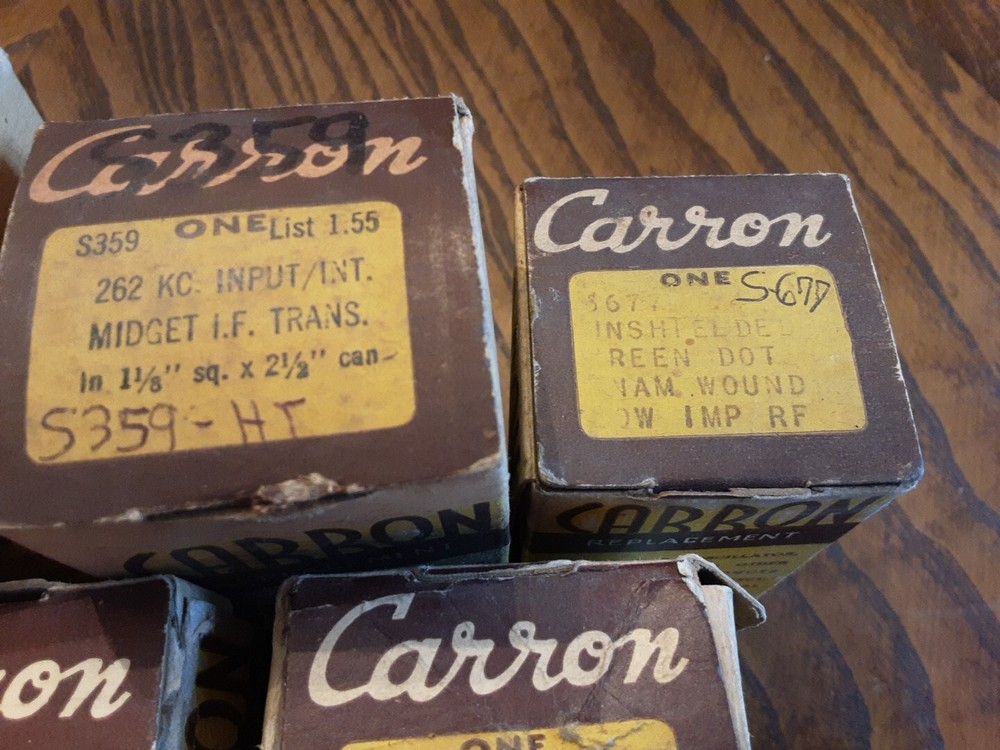 Vintage Carron Transformer Coil Lot NOS