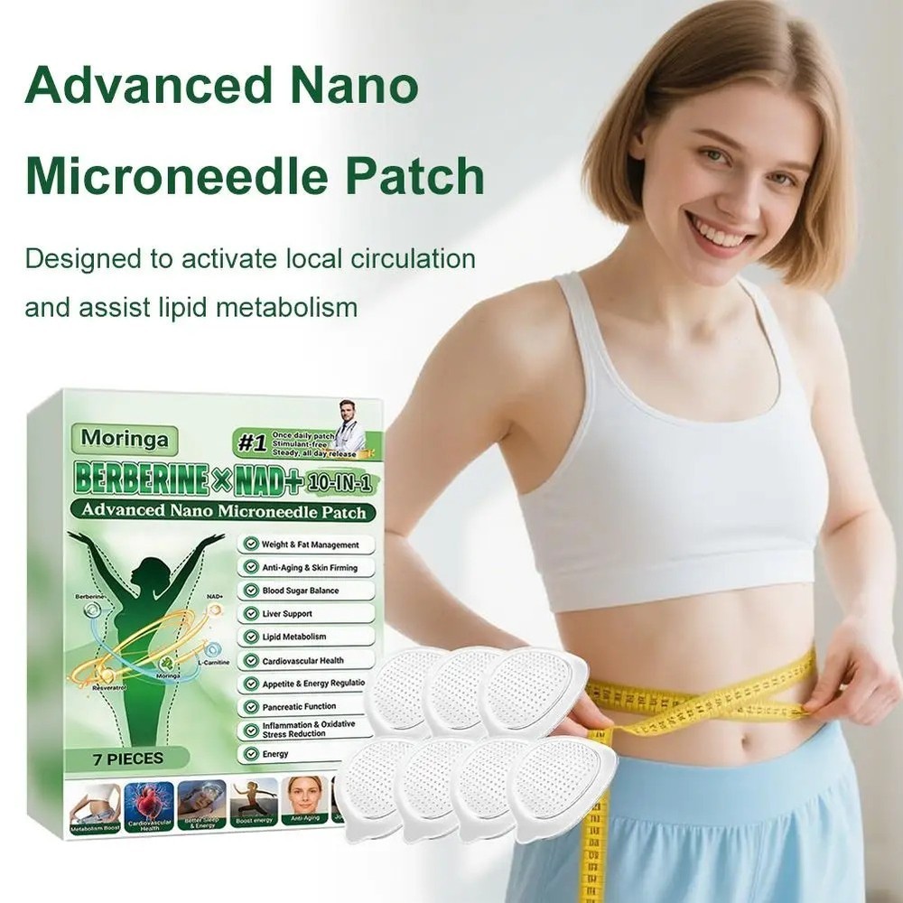 Moringa Berberine 10-in-1 Advanced Nano Microneedle Patch