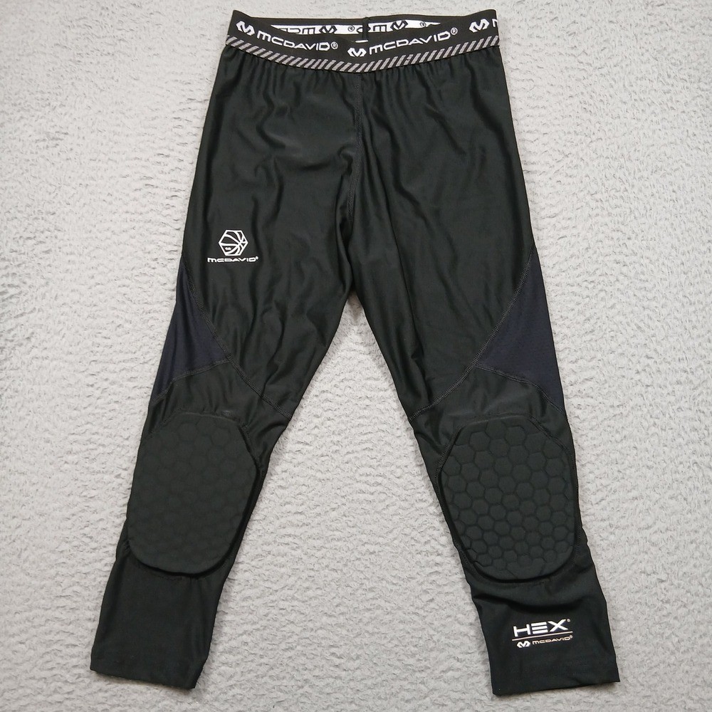 McDavid HEX Padded Compression Pants Small Black Basketball/Football Gear