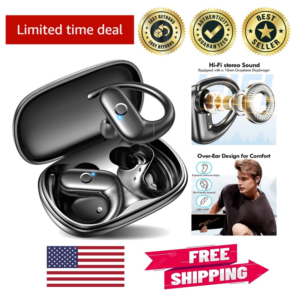 Water-Resistant Wireless Earbuds with 60Hrs Playtime for Active Lifestyle