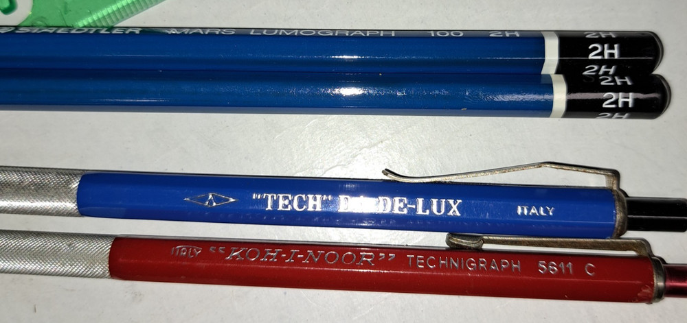 Drafting Tools Lot Speadraft-RARE Compasses Templates Pencils engineer-VTG