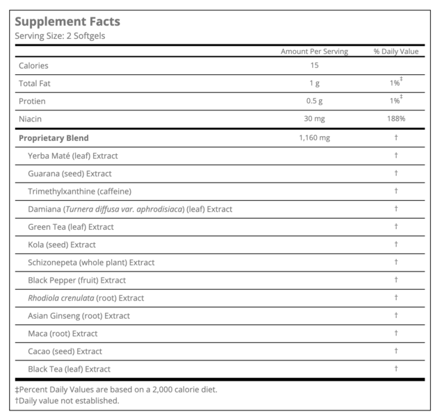 Basic Research Zantrex Black Softgels, 84 Count, 2 Pakcs