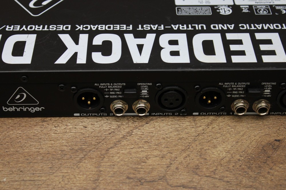 Behringer Automatic Feedback Destroyer Preametric EQ FBQ1000