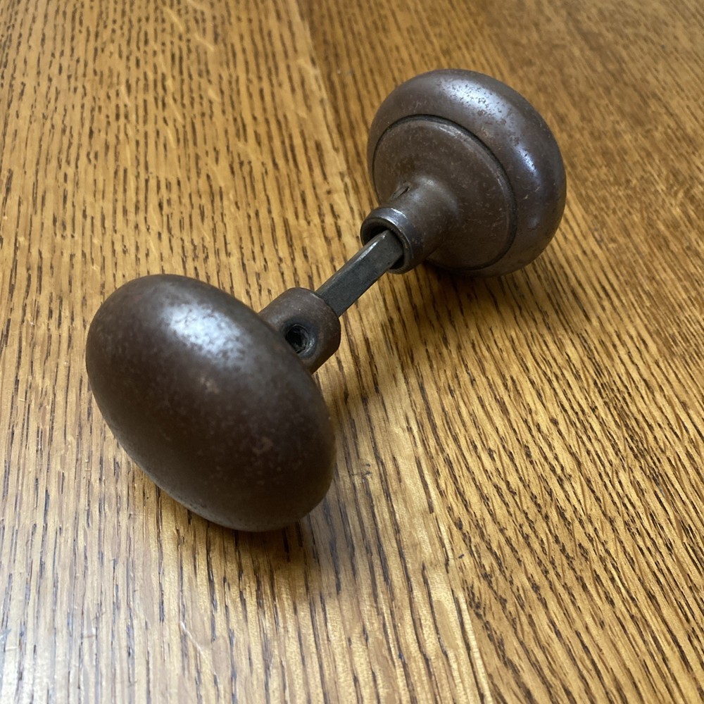 Vintage Door knobs.  metal, round