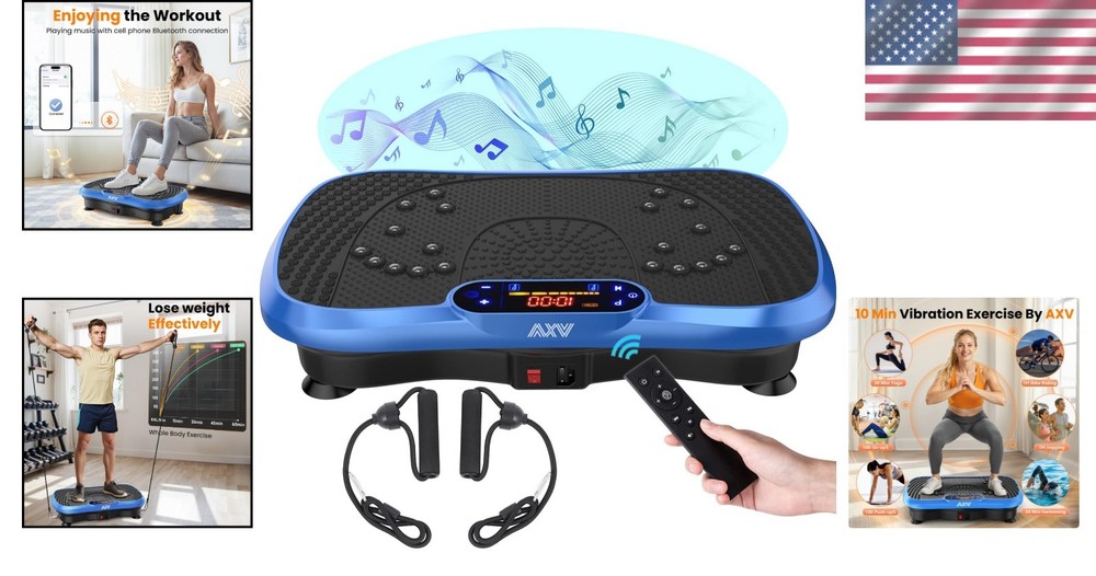 AXV Body Shaker: Bluetooth-Enabled Vibration Platform for Quick Workouts