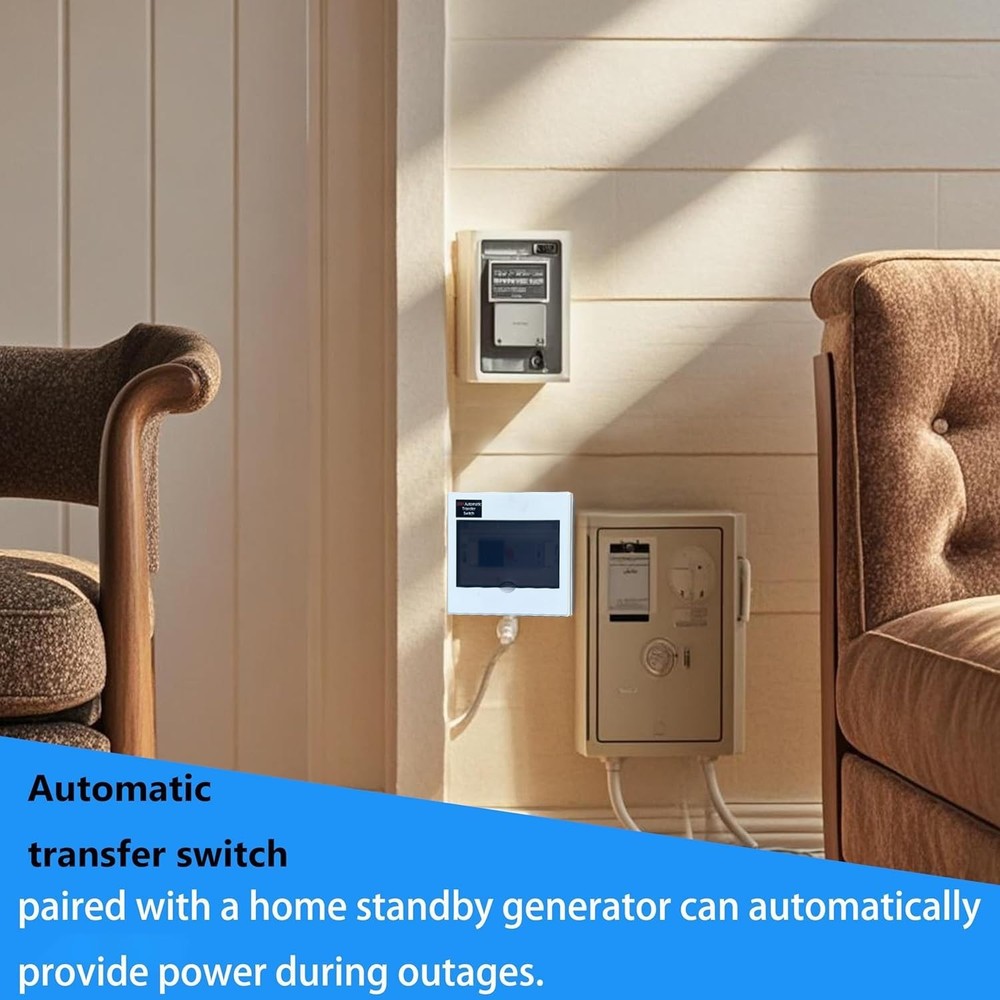 Automatic Generator Transfer Switch 100A 3P 4-Wire 120/240V Automatic/Manual ...