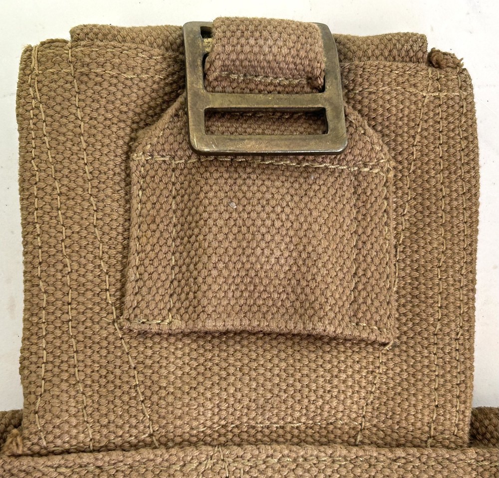 British Military Issue 37 Pattern Empty Triple Ammunition Webbing Pouch