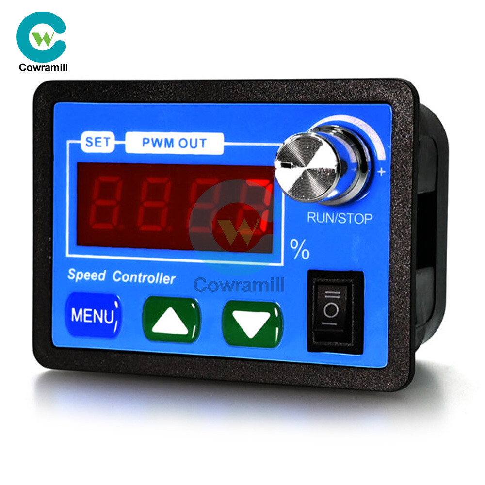 DC6-55V 20A DC Motor Speed Controller with Forward & Reverse Soft Start & Stop