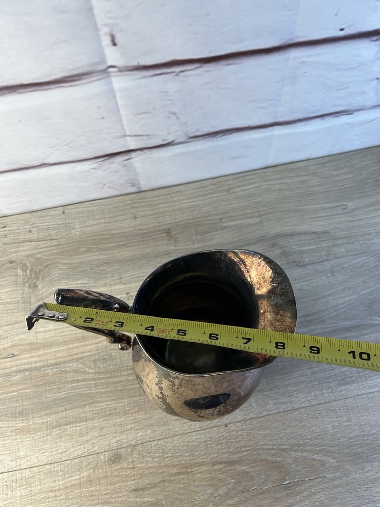 Melford Wallace Silver Pitcher Grape Edge Pattern M612 E.P.W.M