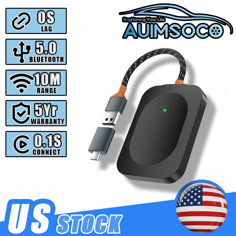 USB Wireless CarPlay Adapter For iPhone Apple Wireless Carplay Dongle Plug&Play