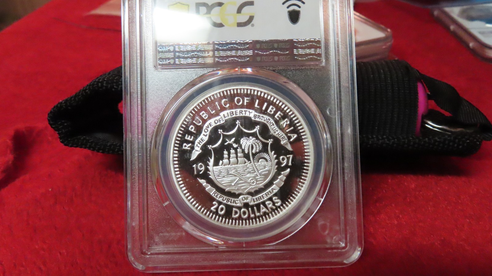 Liberia 1997 Princess Diana Princess of Wales Wedding 1oz .999 Silver PCGS PR68