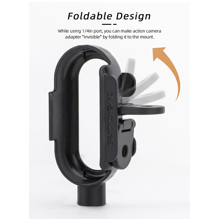 Mount Adapter Support Horizontal and Vertical Shooting Camera for Insta GO 3