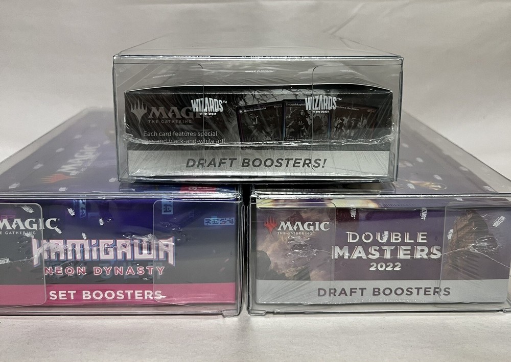 Magic the Gathering MTG Set Booster Box Protective Case - Plastic Protector Case