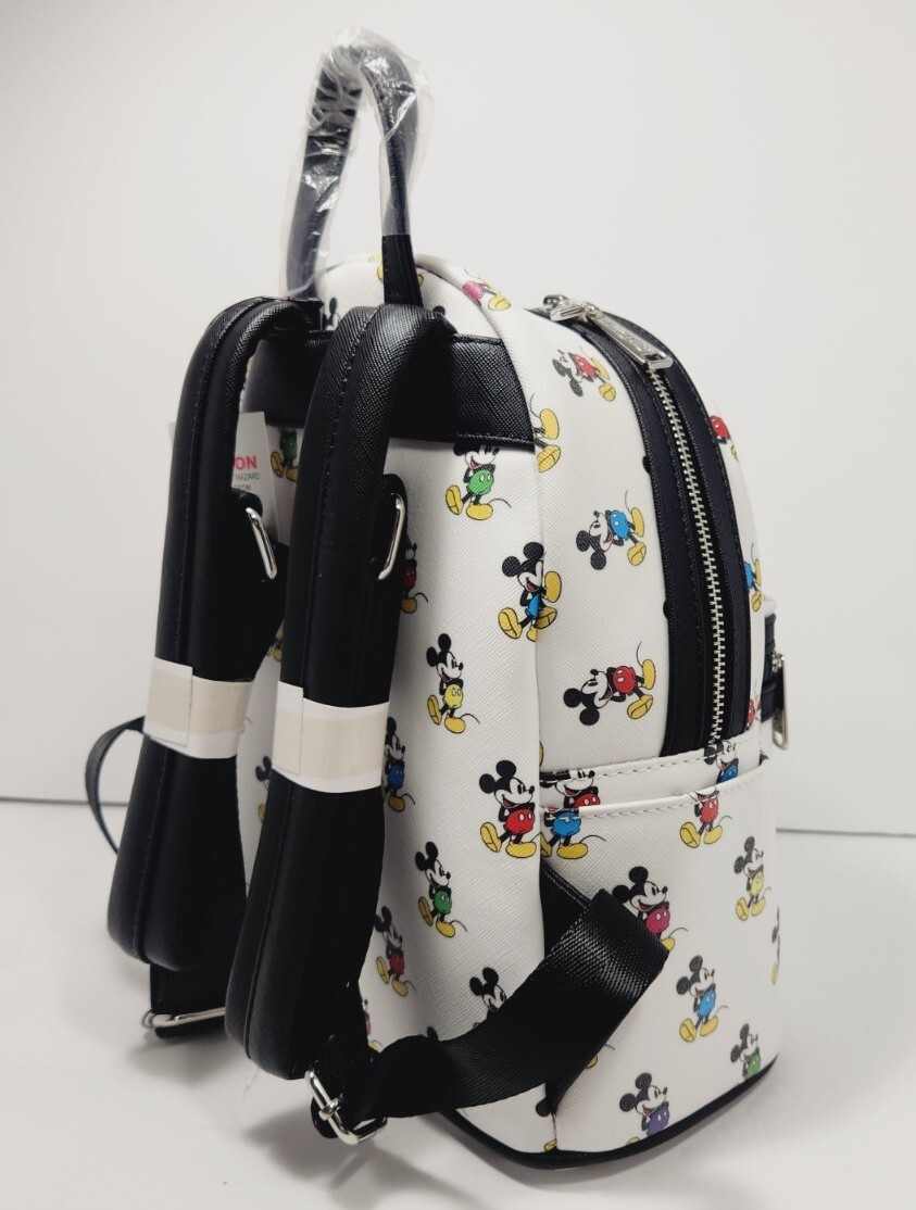 Disney Parks Loungefly Mickey Mouse All Over Mini Backpack NEW NWT FREE SHIPPING