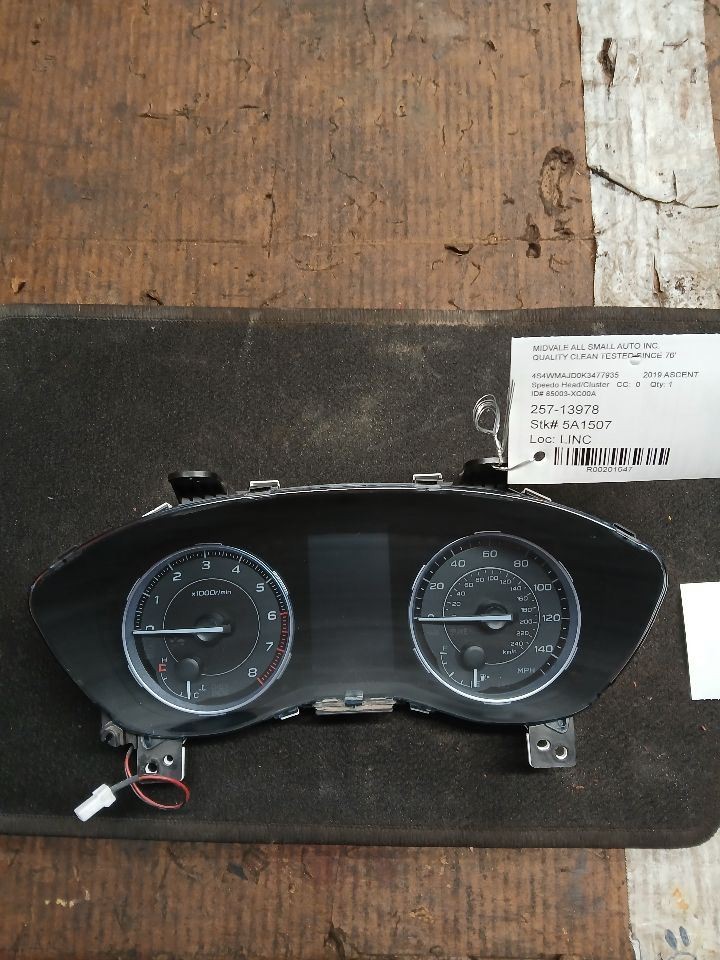 Speedometer MPH Base Fits 19 ASCENT 201647