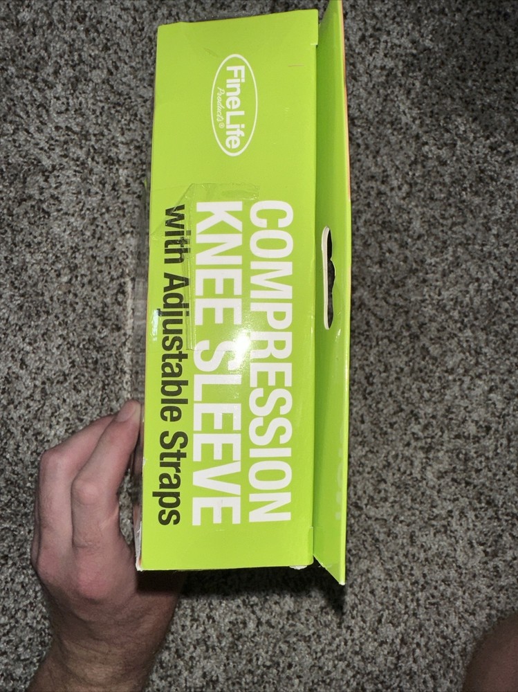 Fine Life Compression Knee Sleeve With Adjustable Straps Large