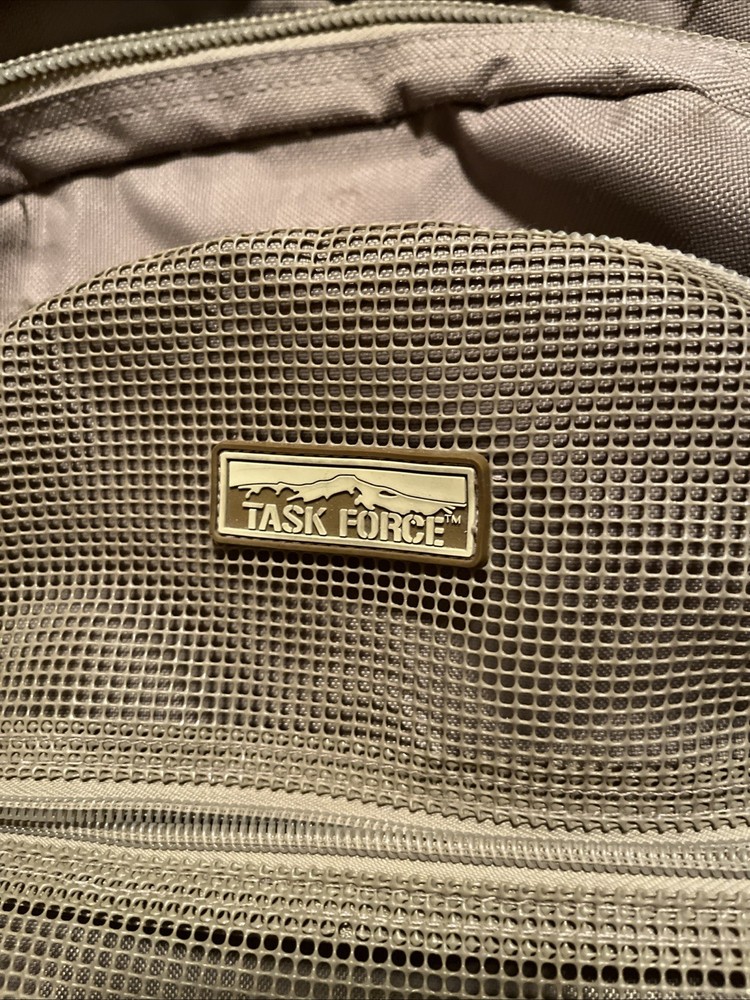 3 Day Brown Expandable Tactical Camping Hiking Backpack. Excellent. Task Force.