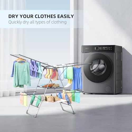 Clothes Drying Rack Foldable 2-Level Laundry Racks for Drying Clothes