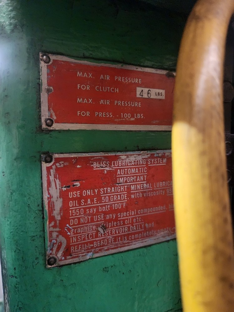 1967 75 TON BLISS C-75 PRESS WITH FEEDER