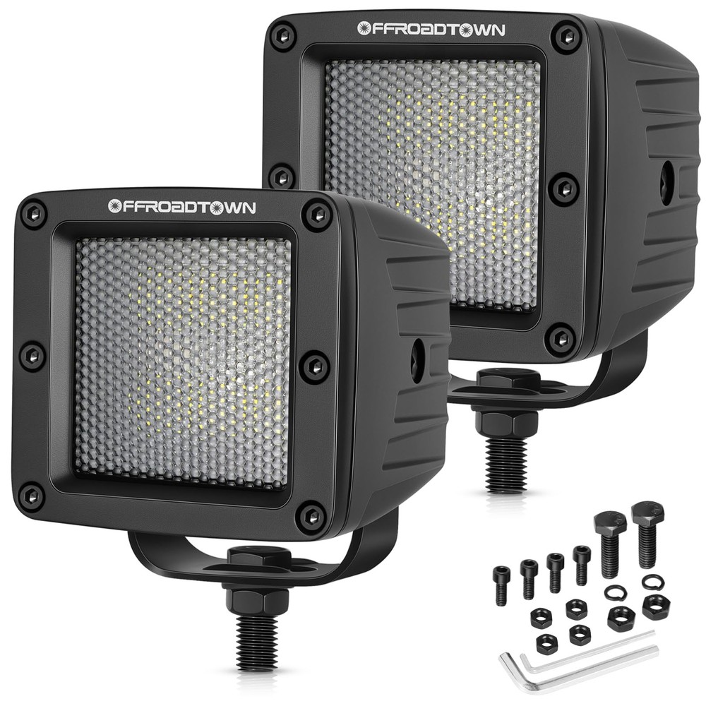 LED Cubes, OFFROADTOWN 3inch 120W CREE Pods Driving Diffusion, Diffusion