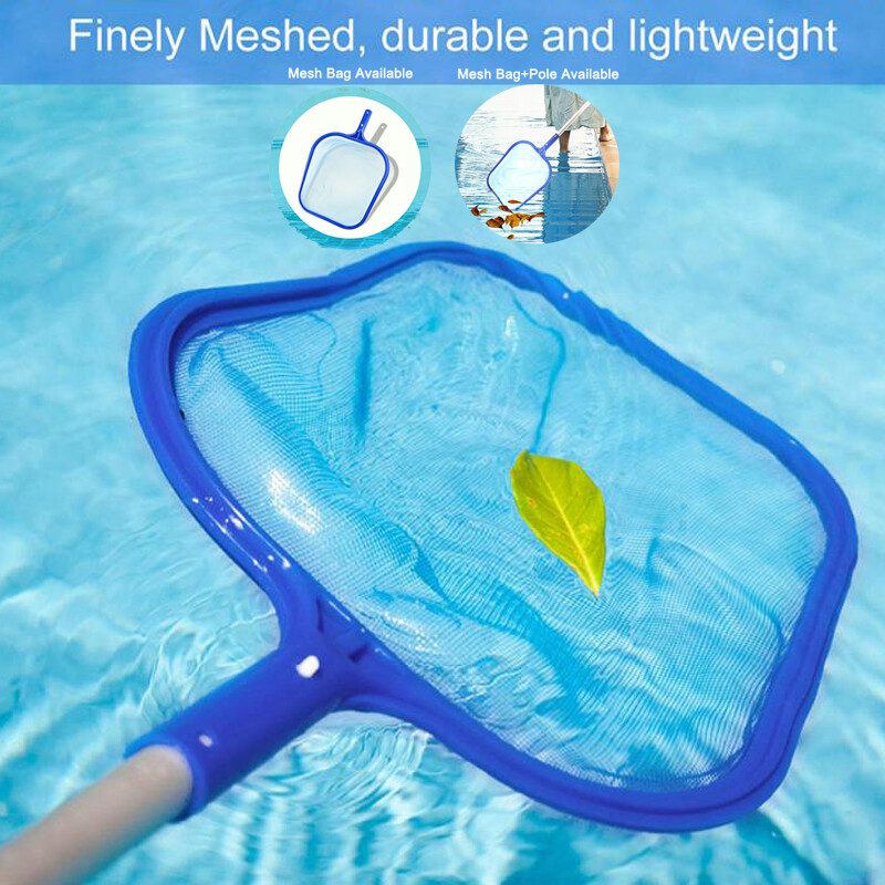 Pool Skimmer Net with Pole Pool Net Fine Mesh Leaf Rake Debris pickup Removal