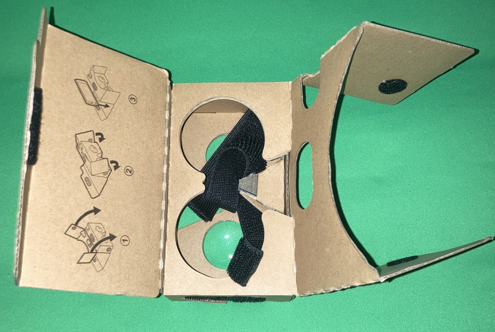 Google virtual reality cardboard goggles glasses