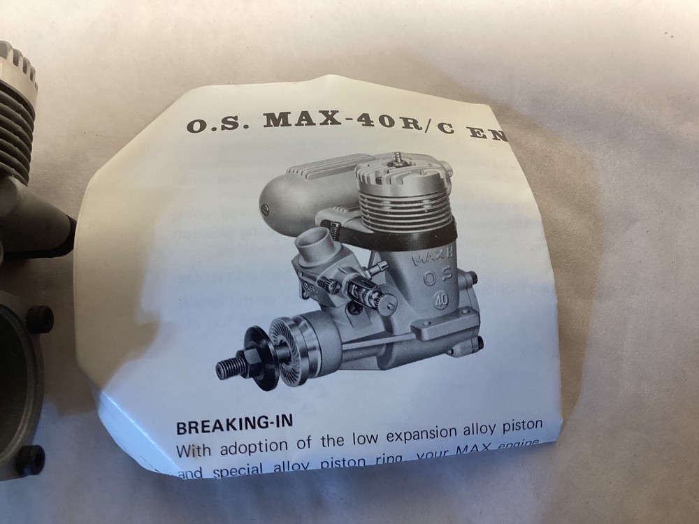 NOS OGAWA Model O.S. Max -40 RC gas engine