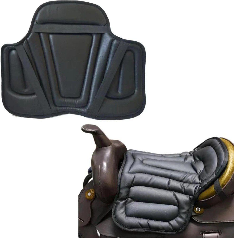 Seat Cushion Saddle Pad for Horses-Black