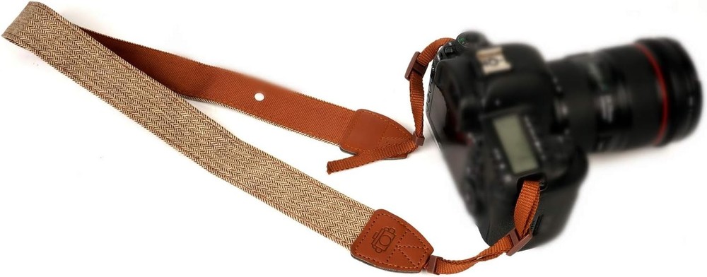 WANBY Camera Strap Brown Canvas Neck Shoulder with Quick Release...