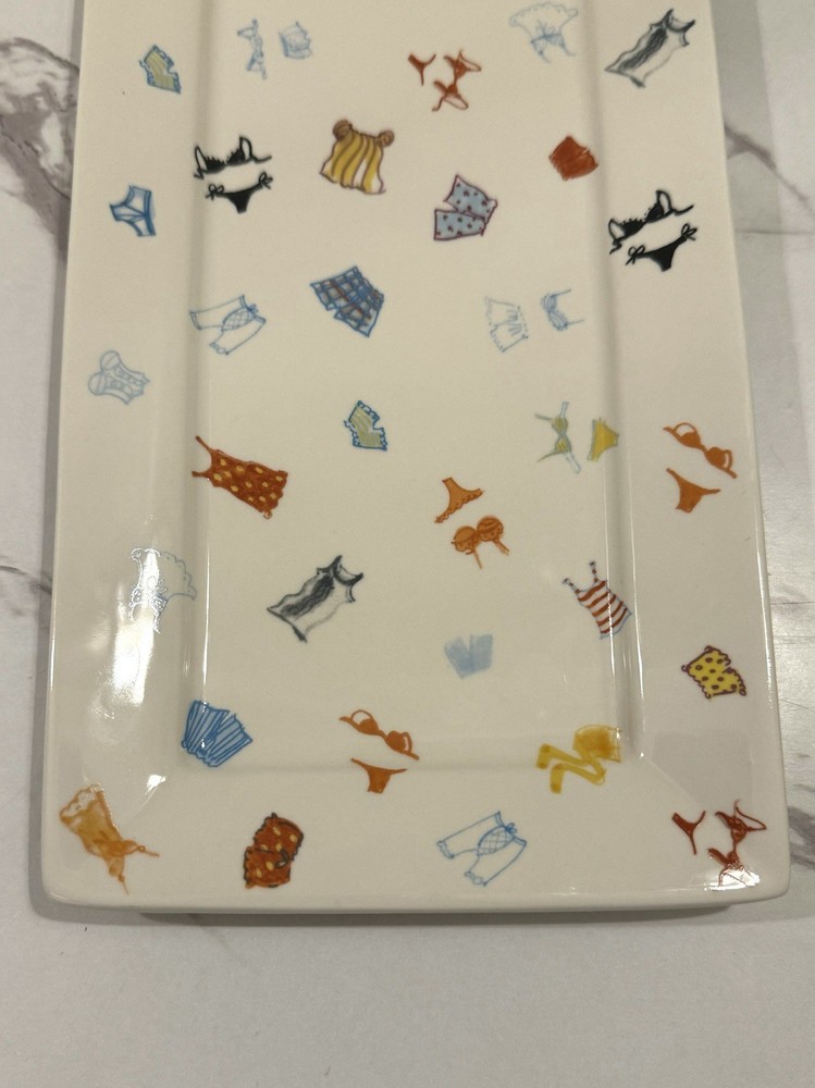 FISHES EDDY X CYNTHIA ROWLEY BATHING SUITS SUMMER RECTANGULAR PLATTER