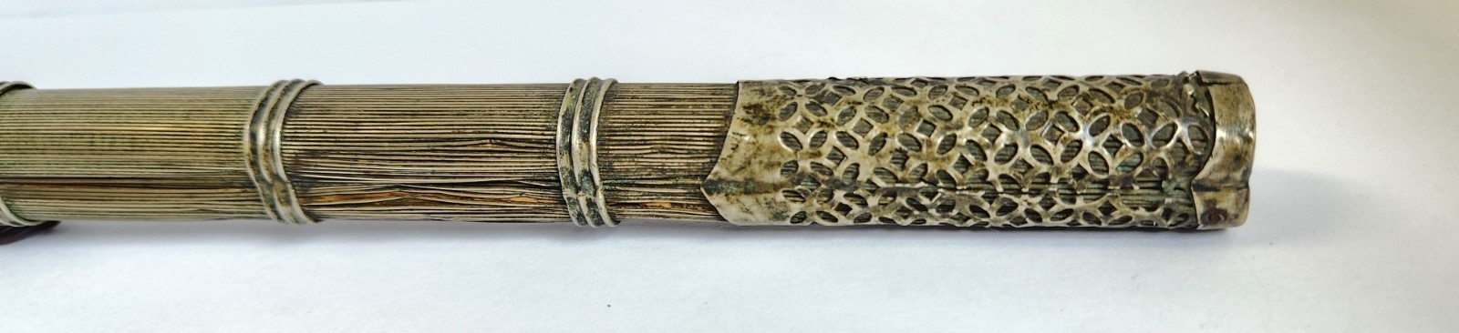 Antique Asian Chinese Knife Bone Chopsticks Traveling Eating Trousse Set