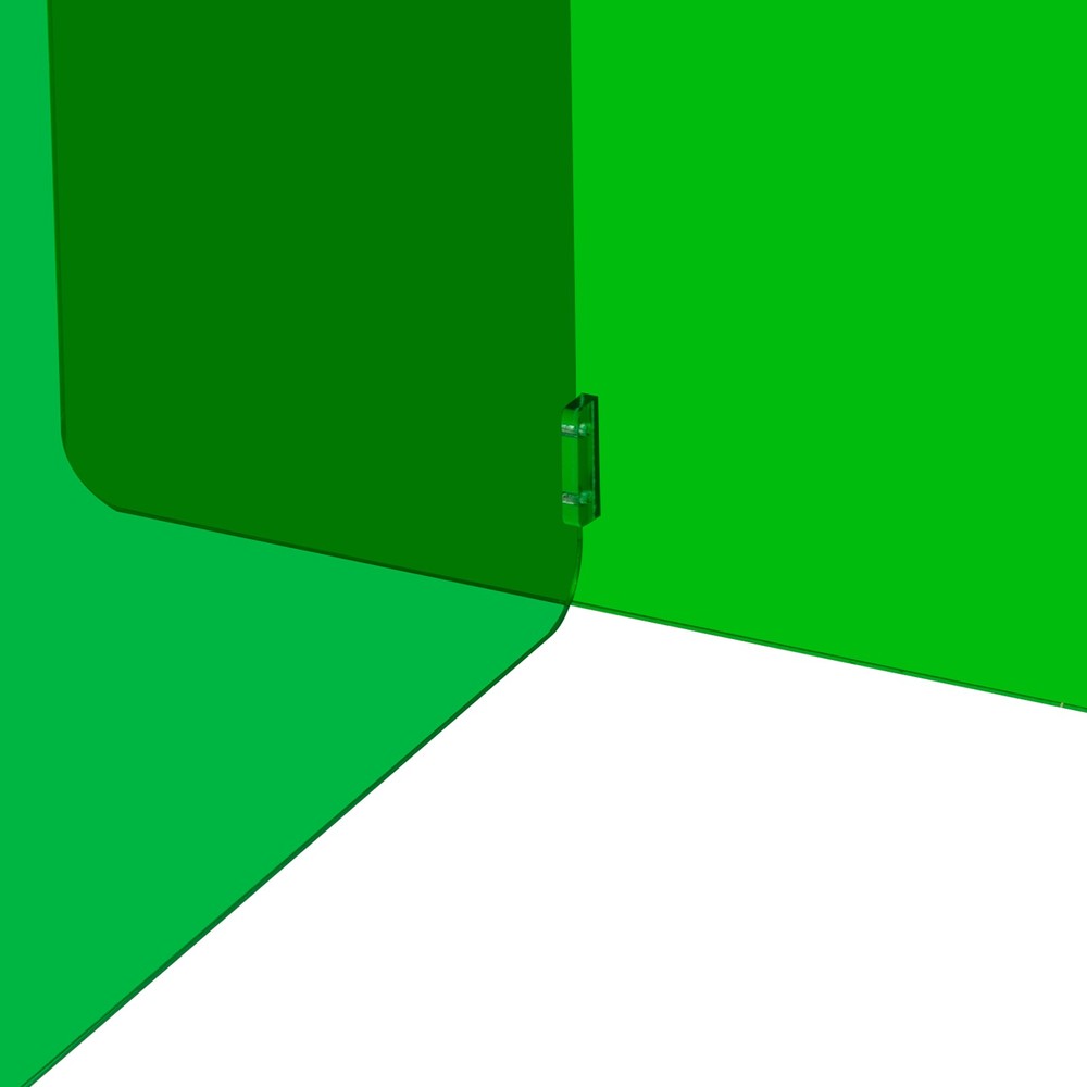 Acrylic Side Table, End Table, Free Standing Green Modern Bedside Table