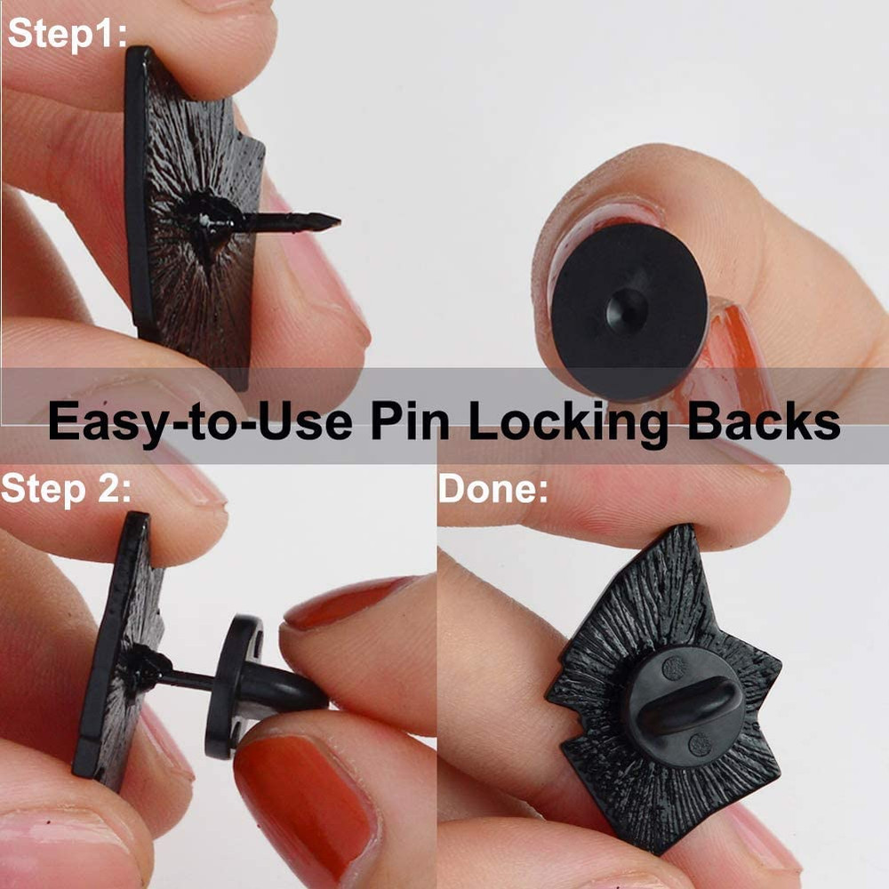 Rubber Pin Backs 50PCS Lapel Pin Backs Pin Safety Backs for Brooch Tie Hat Ba..