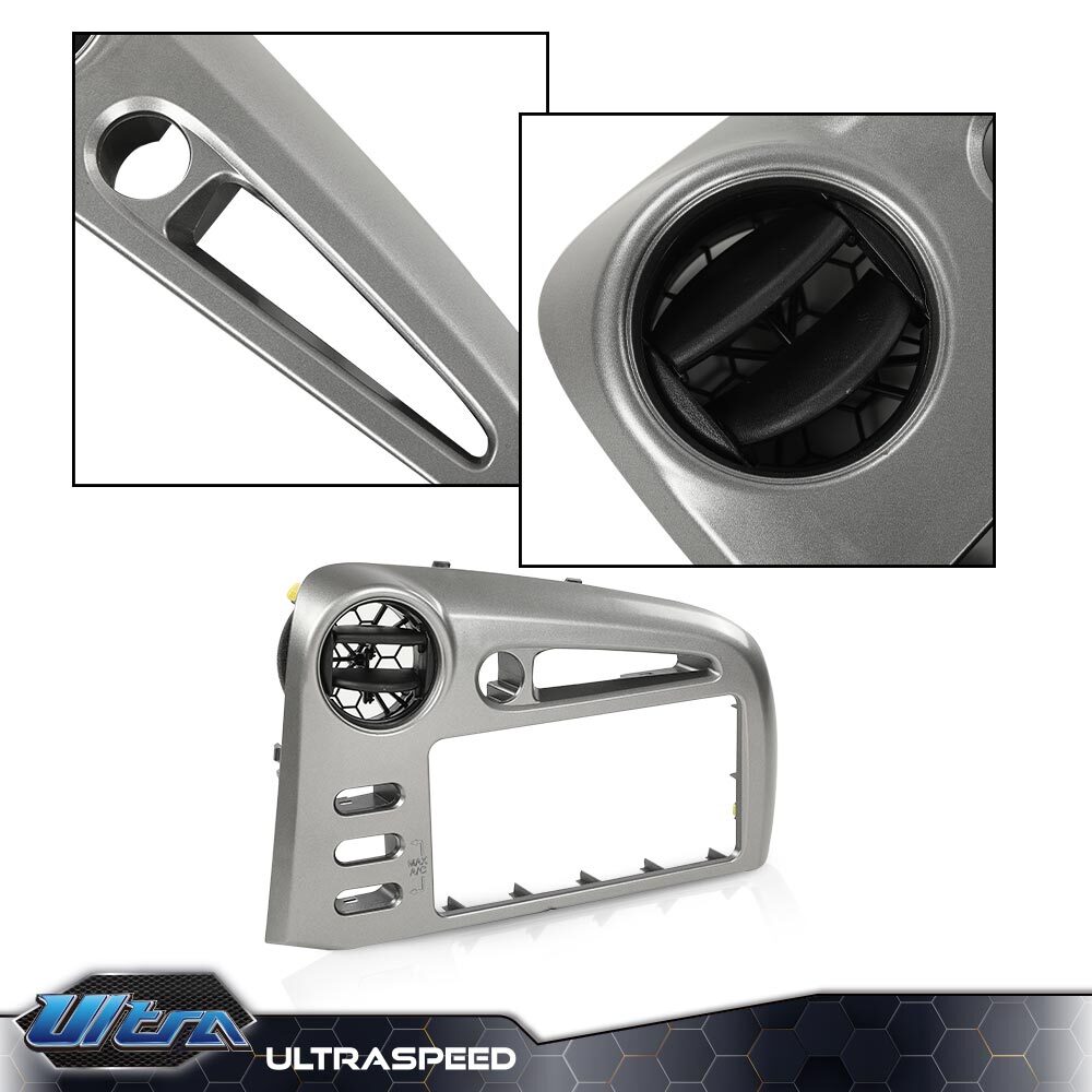 Fit For 2003-2008 Toyota Matrix/Pontiac Vibe Center Dash Radio Bezel Trim Silver