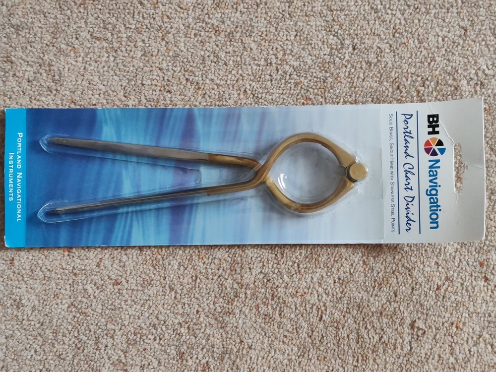 Blundell Harling 8" Brass Chart Divider Navigation Plotter RYA Day Skipper gift