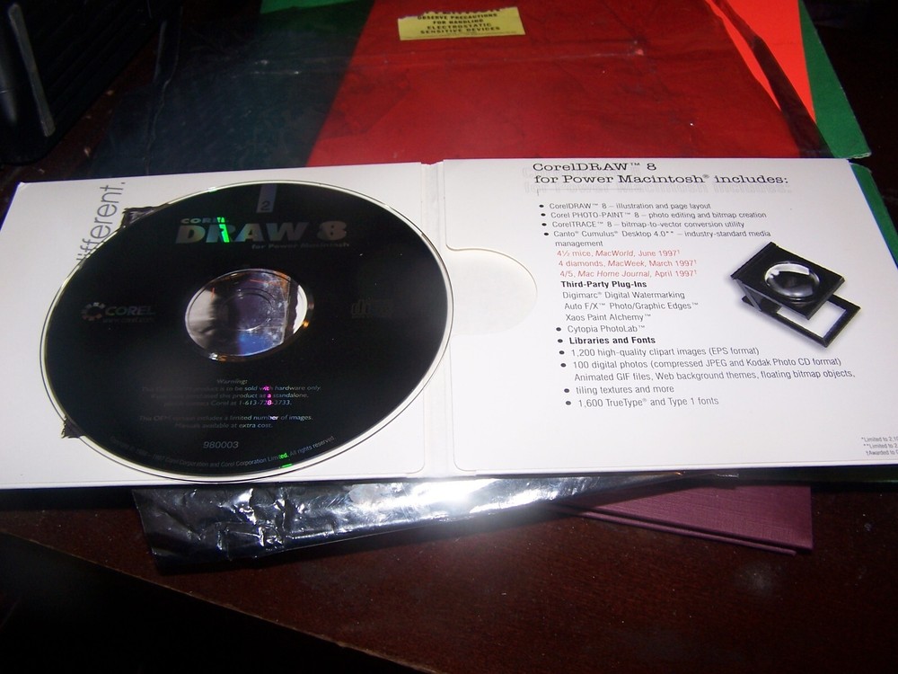 Corel Draw 8 software for Power Macintosh