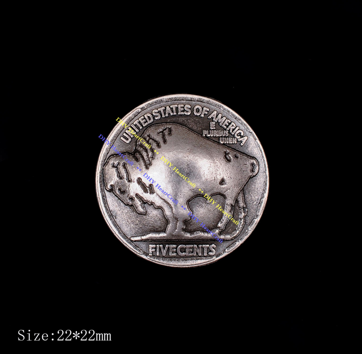 10X Antique Silver Buffalo Leathercraft Hardware Belt Western Concho Screwback